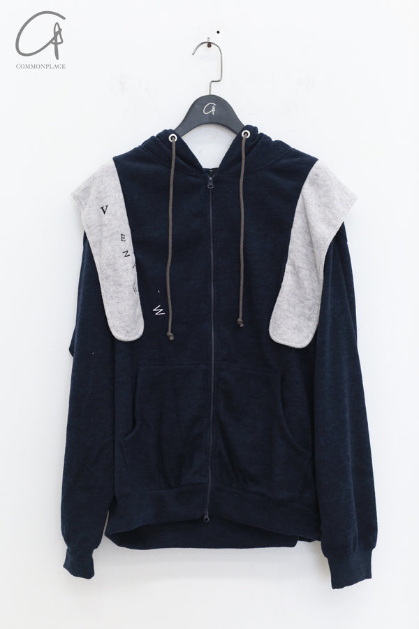 VeniceW 24 Autumn and Winter Egg Bag Hoodie VCW-00:HD3-SaltNavy